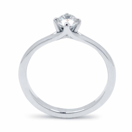 Gyémánt eljegyzési gyűrű - 0,25-0,4ct - fehérarany