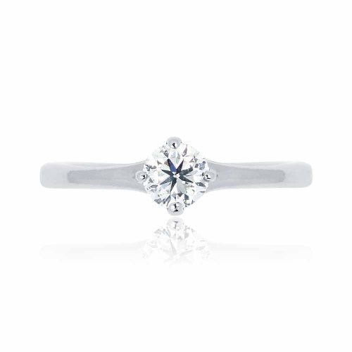 Gyémánt eljegyzési gyűrű - 0,25-0,4ct - fehérarany