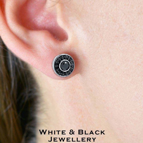 Fekete gyémánt fülbevaló - Isola