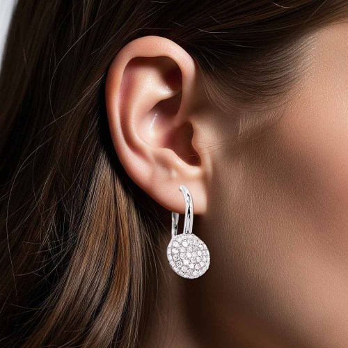 Shine fülbevaló - 0,8 karát - fehérarany