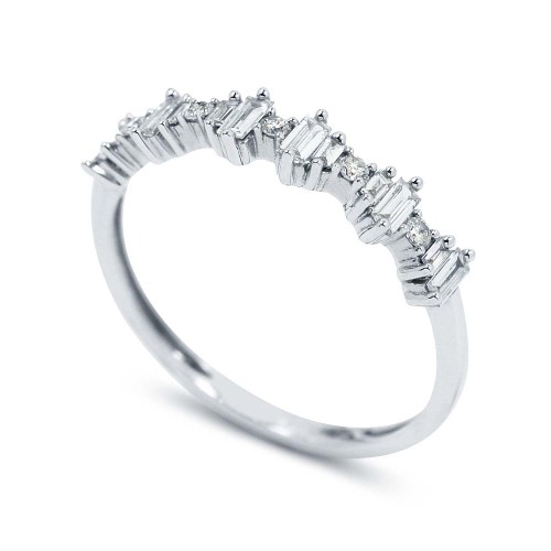 Bagett gyémánt gyűrű - Jolie