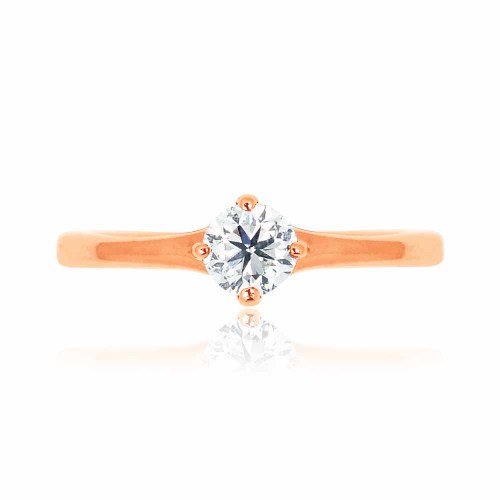 Gyémánt eljegyzési gyűrű - 0,25-0,4ct - rose