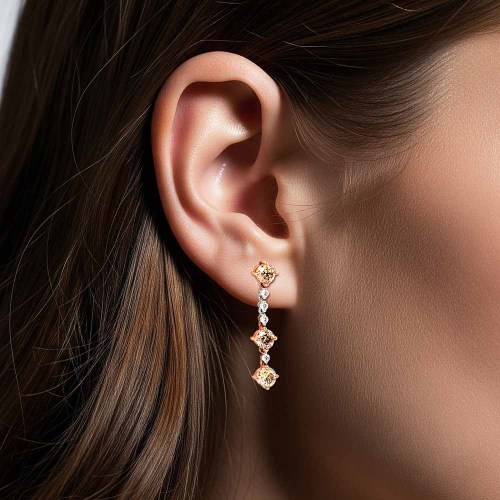 Henriette gyémánt fülbevaló - 1,5 karát