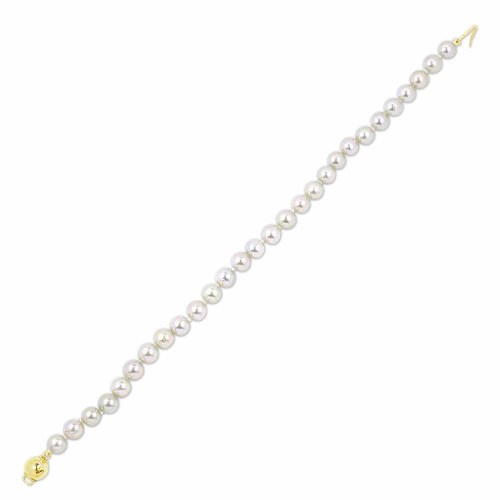 Gyöngy karkötő, 5,5mm - arany