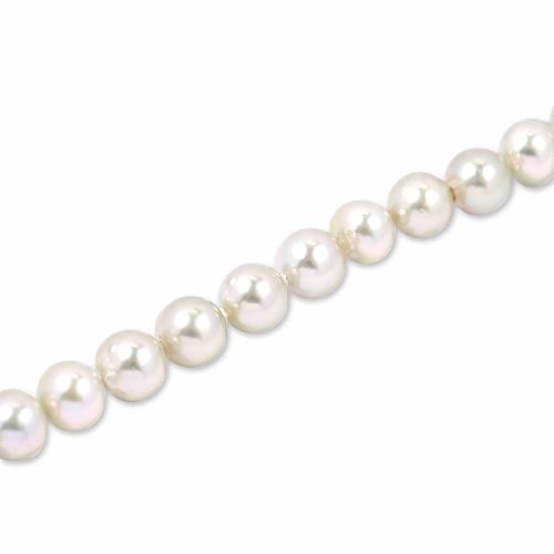 Gyöngy karkötő, 5,5mm - fehérarany
