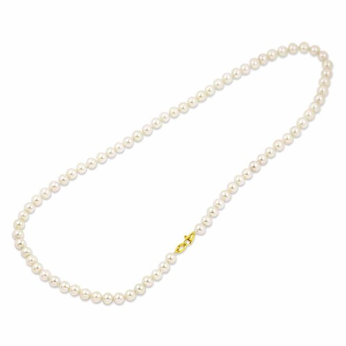 Igazgyöngy gyöngysor - 5,5-6mm - arany