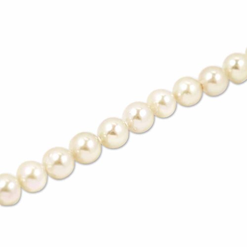 Igazgyöngy gyöngysor - 5,5-6mm - arany