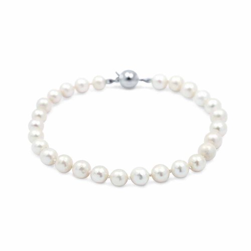 Gyöngy karkötő, 5,5-6,5mm