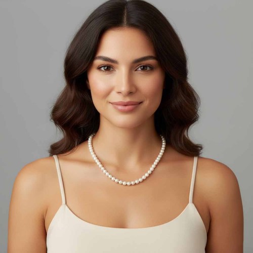 Gyöngysor 7-7,5mm, 45cm