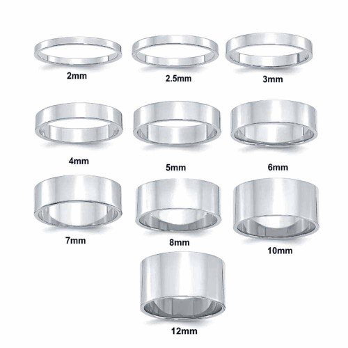 Lapos karikagyűrű aranyból - szélesség