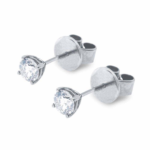 Gyémánt fülbevaló 3,3-3,5mm - fehérarany