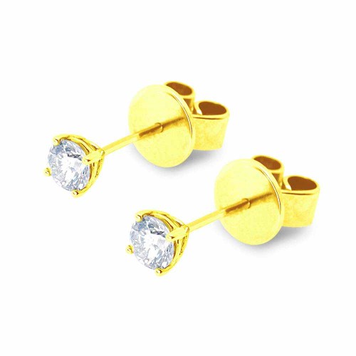Gyémánt fülbevaló - 3,0mm - arany