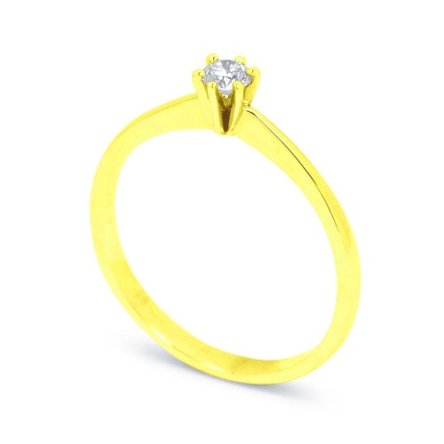 Arany eljegyzési gyűrű - 3,2-3,6mm gyémánt