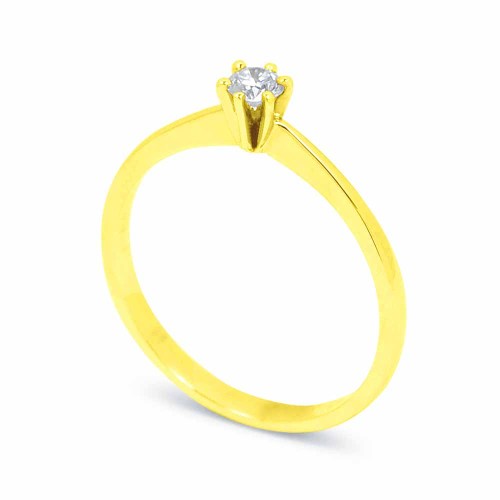 Arany eljegyzési gyűrű - 3,2-3,6mm gyémánt