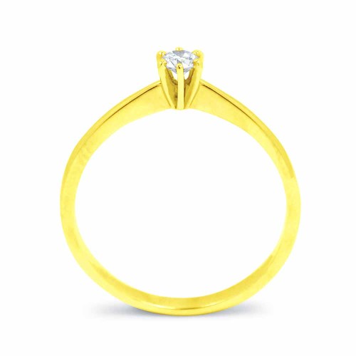 Arany eljegyzési gyűrű - 3,2-3,6mm gyémánt