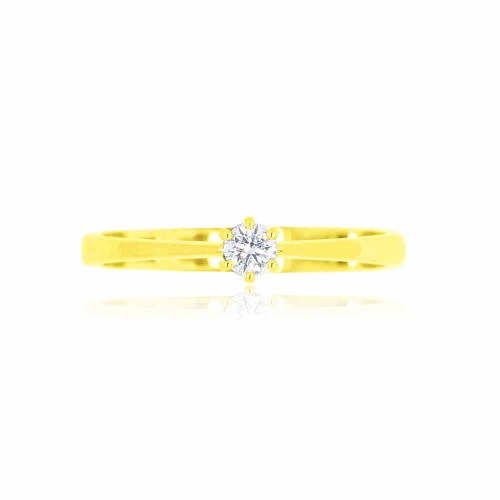 Arany eljegyzési gyűrű - 3,2-3,6mm gyémánt