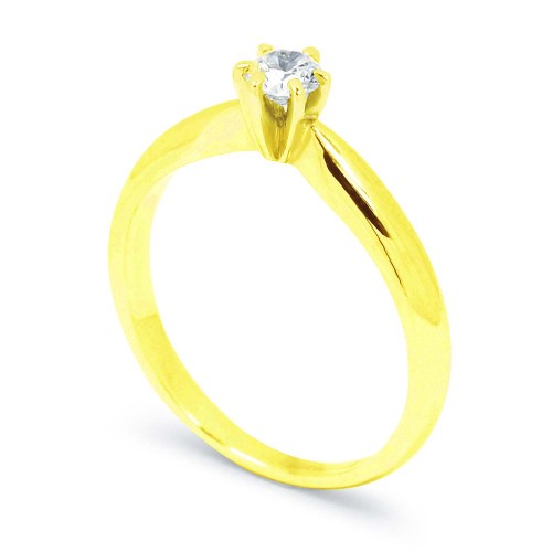 Arany eljegyzési gyűrű - 3,4-3,8mm gyémánt