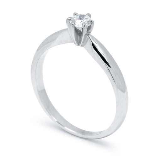 Fehérarany eljegyzési gyűrű - 3,4-3,8mm gyémánt