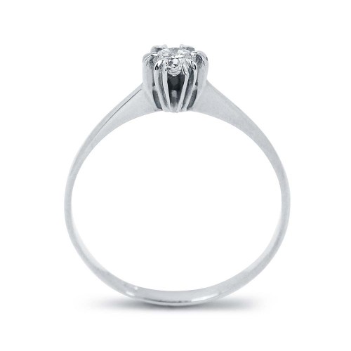Fehérarany eljegyzési gyűrű - 0,15-0,2ct gyémánt