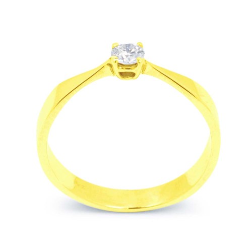 Arany eljegyzési gyűrű - 3,3-3,6mm gyémánt