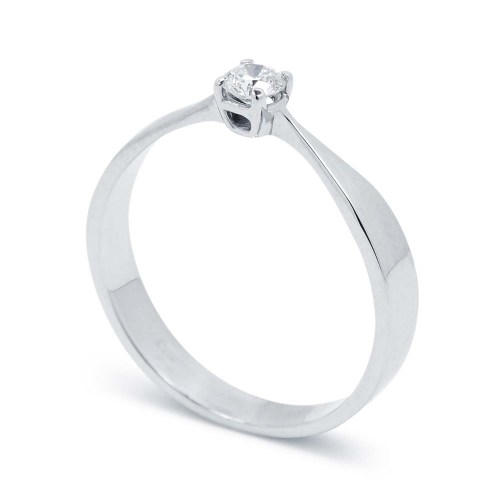 Fehérarany eljegyzési gyűrű - 3,3-3,6mm gyémánt