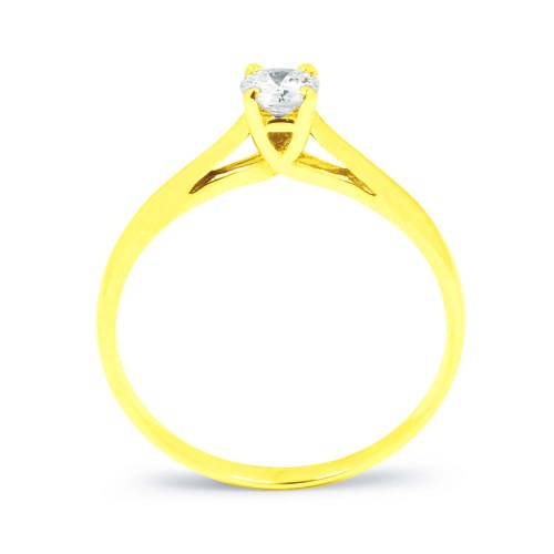 Gyémánt eljegyzési gyűrű aranyból - kiemelkedő