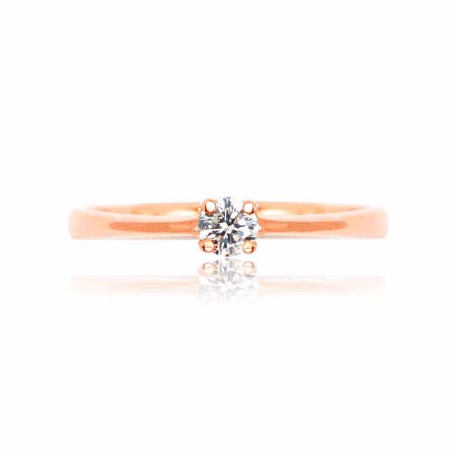 Gyémánt eljegyzési gyűrű - rosegold 3-3,5mm