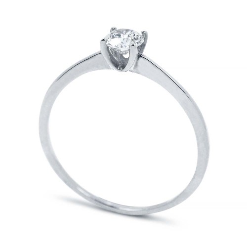 Gyémánt eljegyzési gyűrű 0,2-0,35 karát - fehérarany